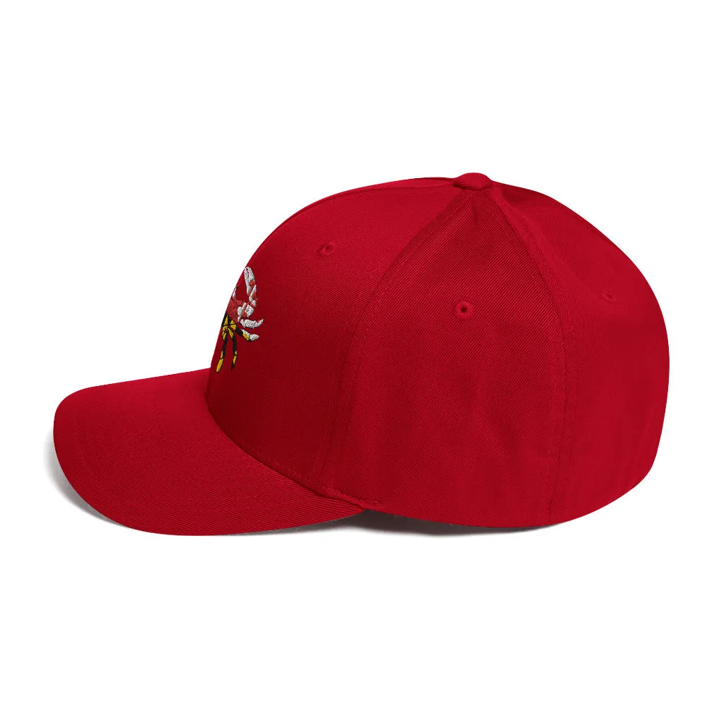 Maryland Flag Crab Closed-Back Structured Hat
