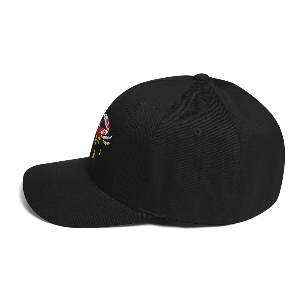 Maryland Flag Crab Closed-Back Structured Hat