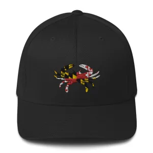 Maryland Flag Crab Closed-Back Structured Hat