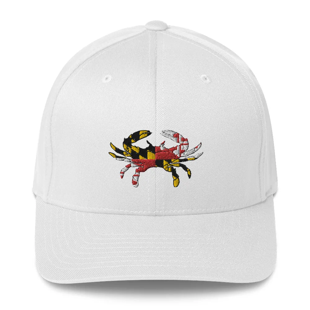 Maryland Flag Crab Closed-Back Structured Hat