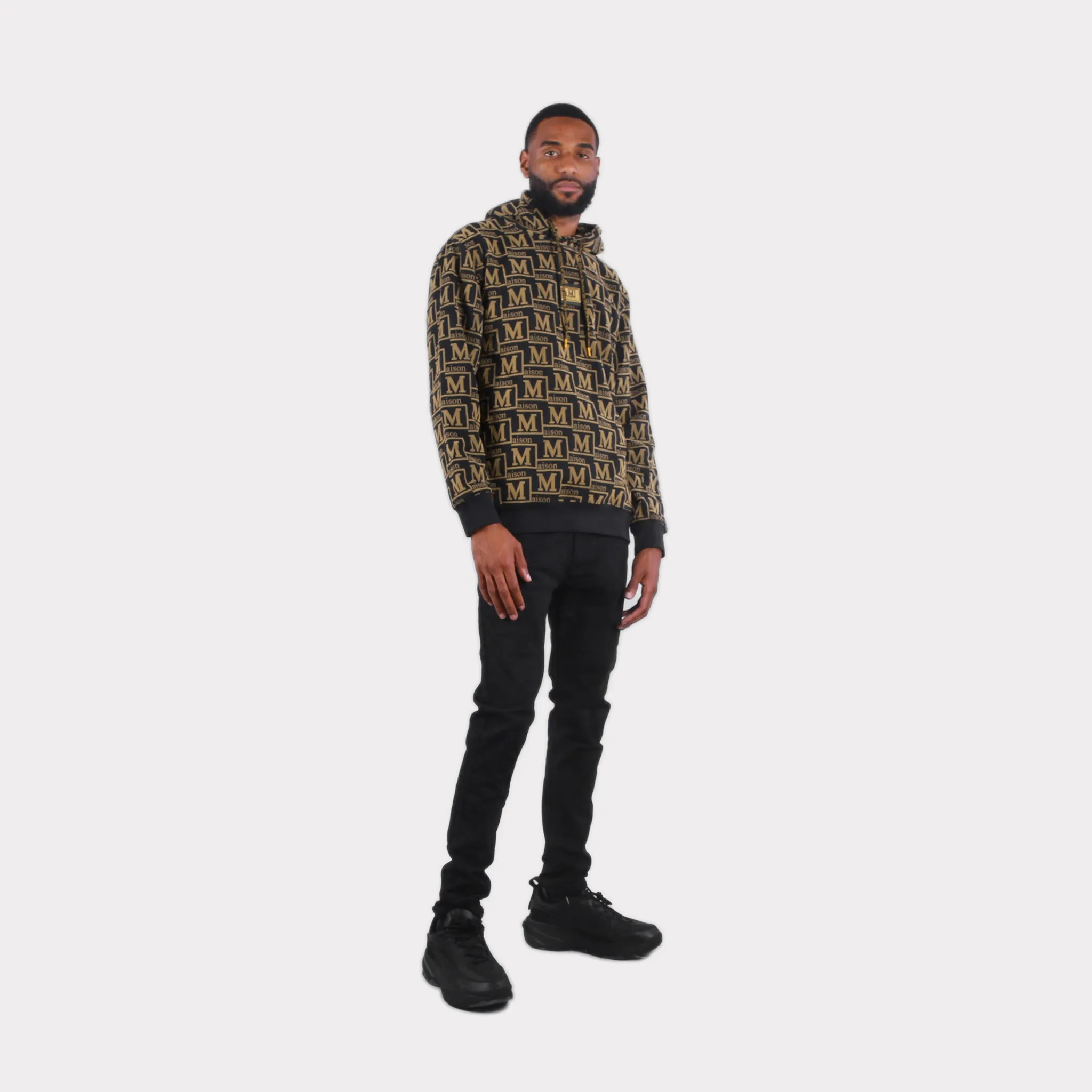 MDB Couture Men's French Terry Monogram Hoodie