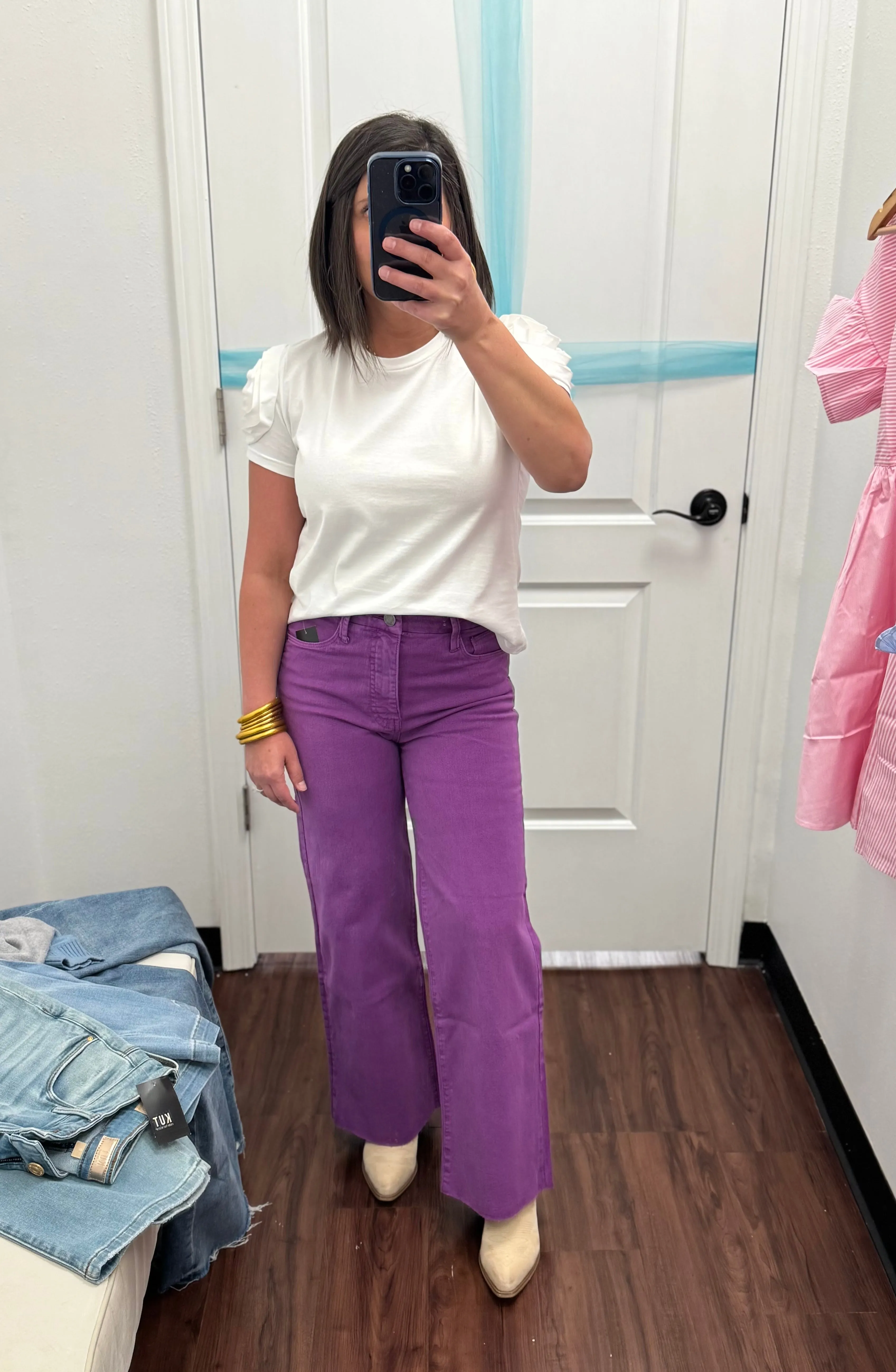 Meg HR Fab AB Wide Leg - Orchid