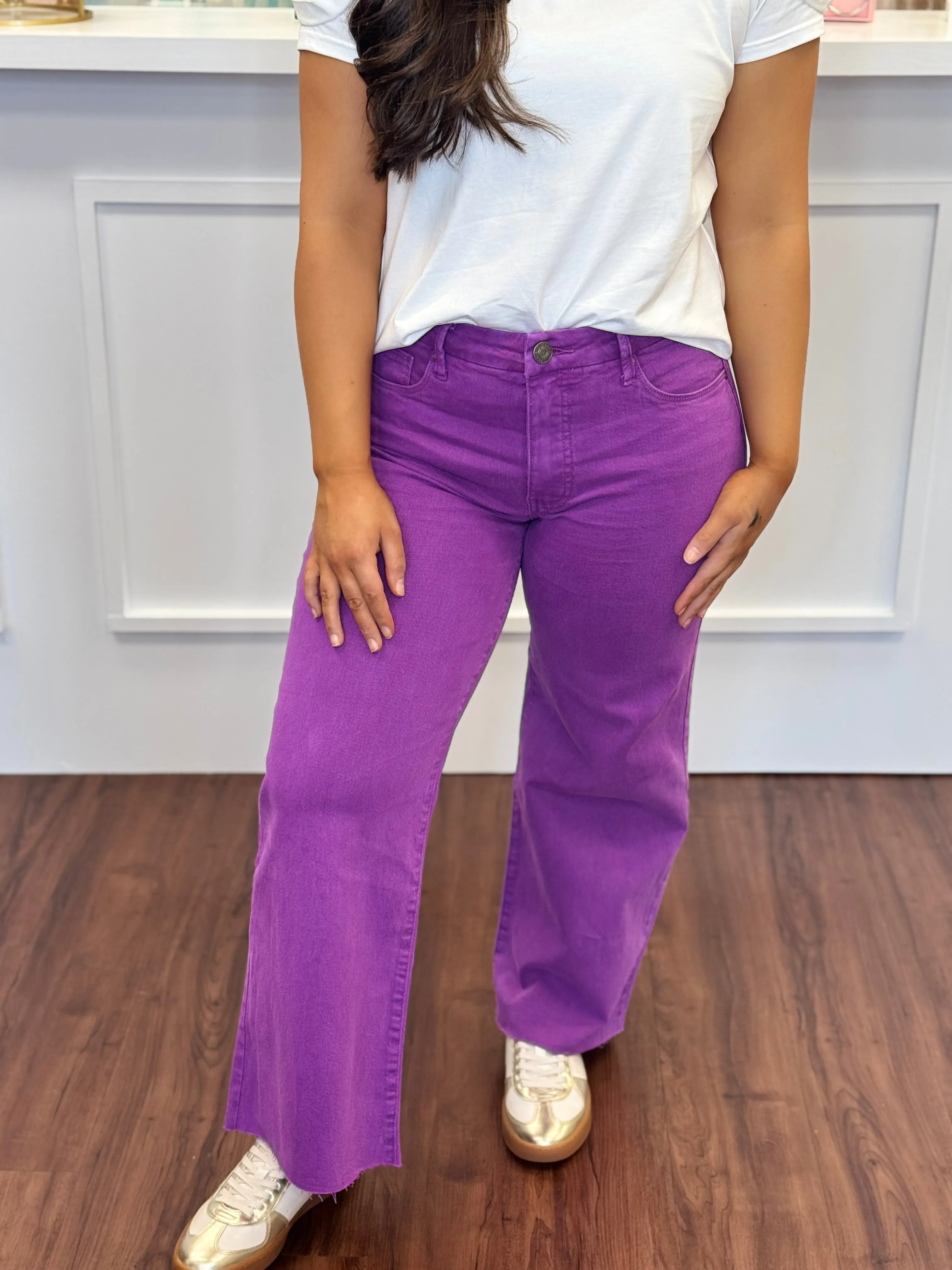 Meg HR Fab AB Wide Leg - Orchid