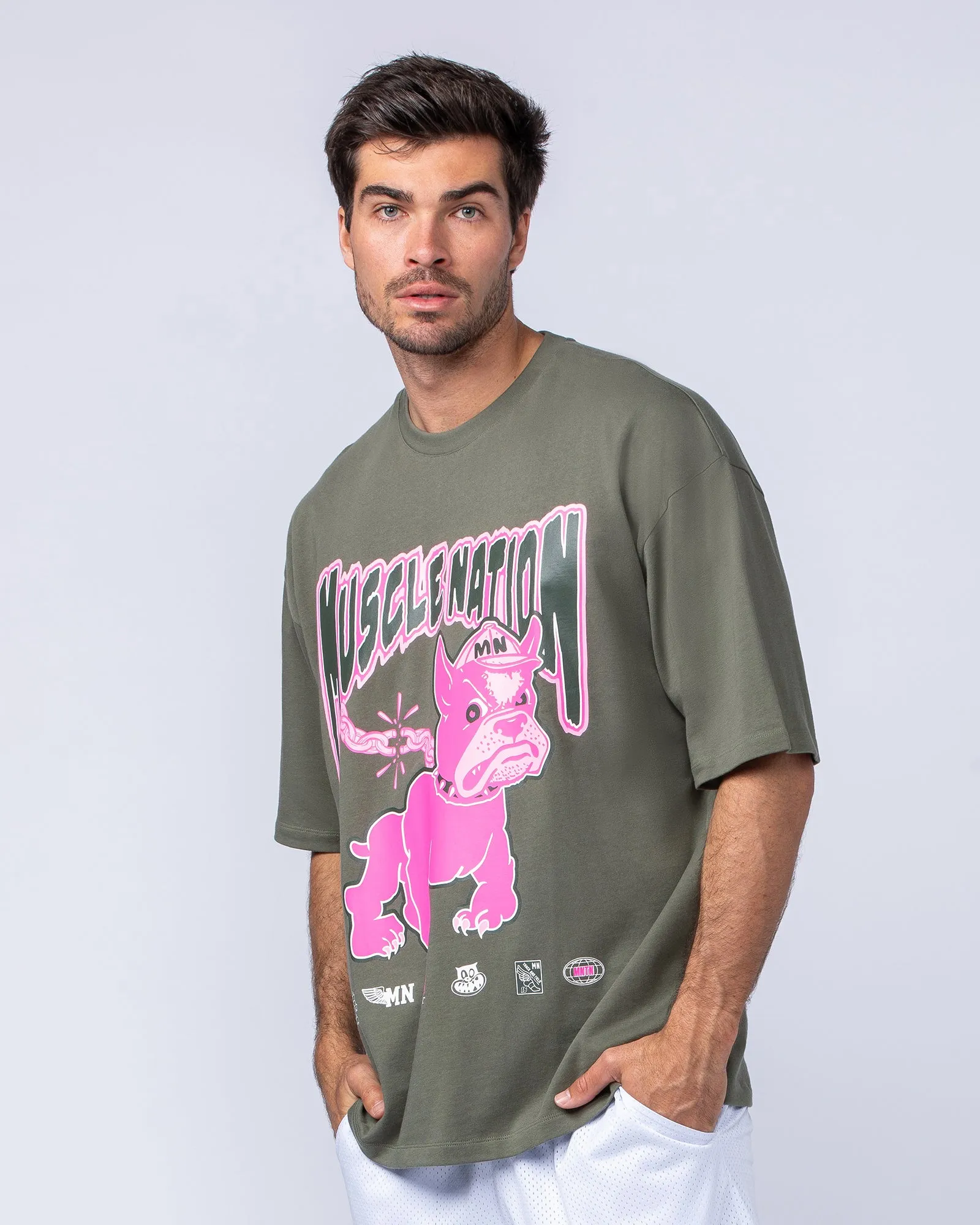 Mens Off-Leash Oversized Tee - Ivy