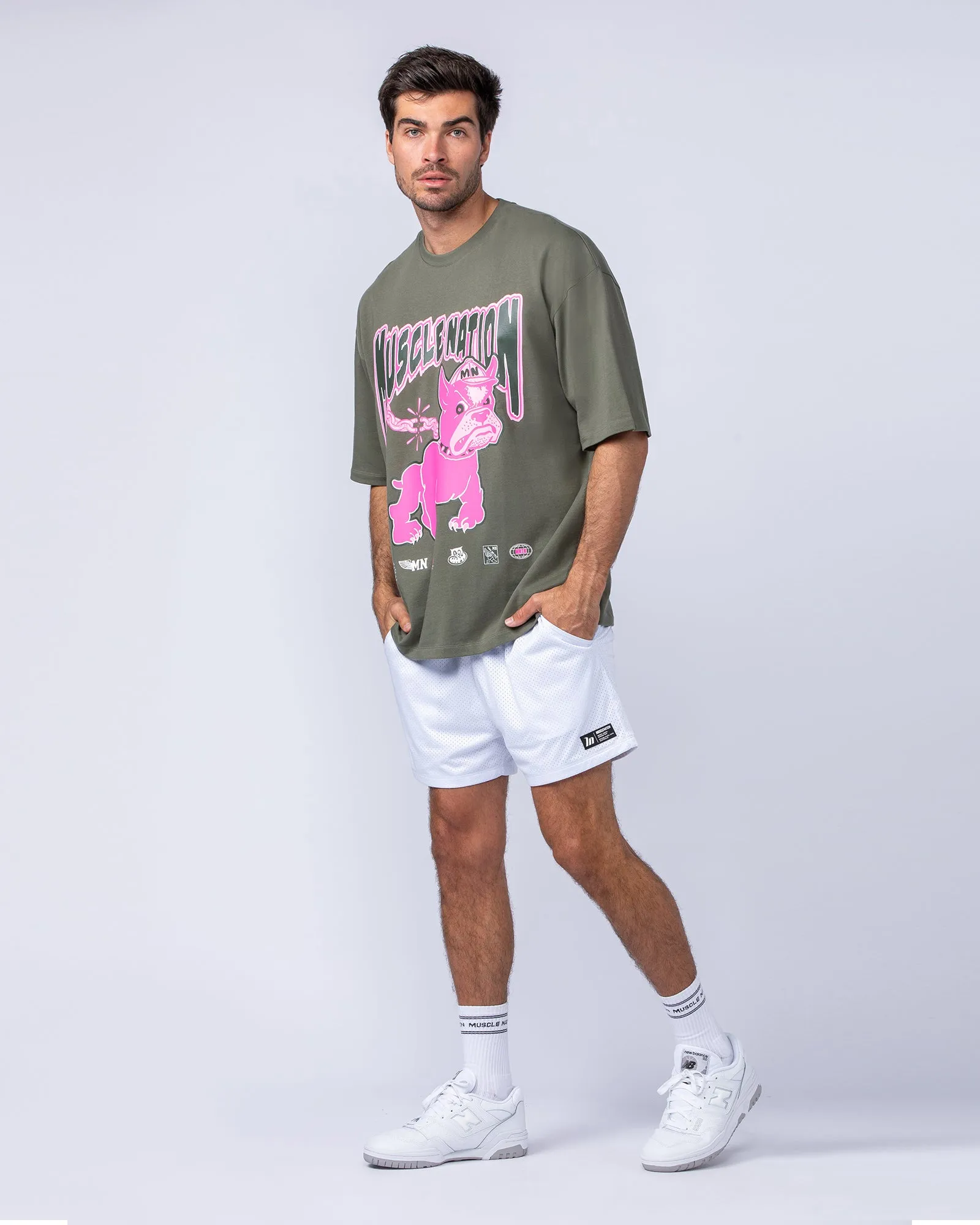 Mens Off-Leash Oversized Tee - Ivy