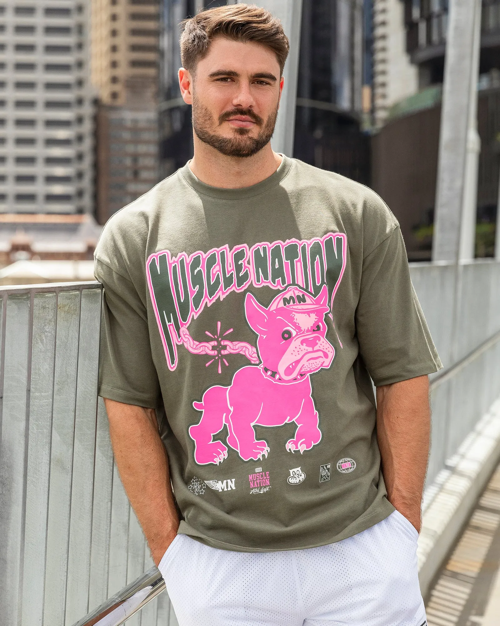 Mens Off-Leash Oversized Tee - Ivy