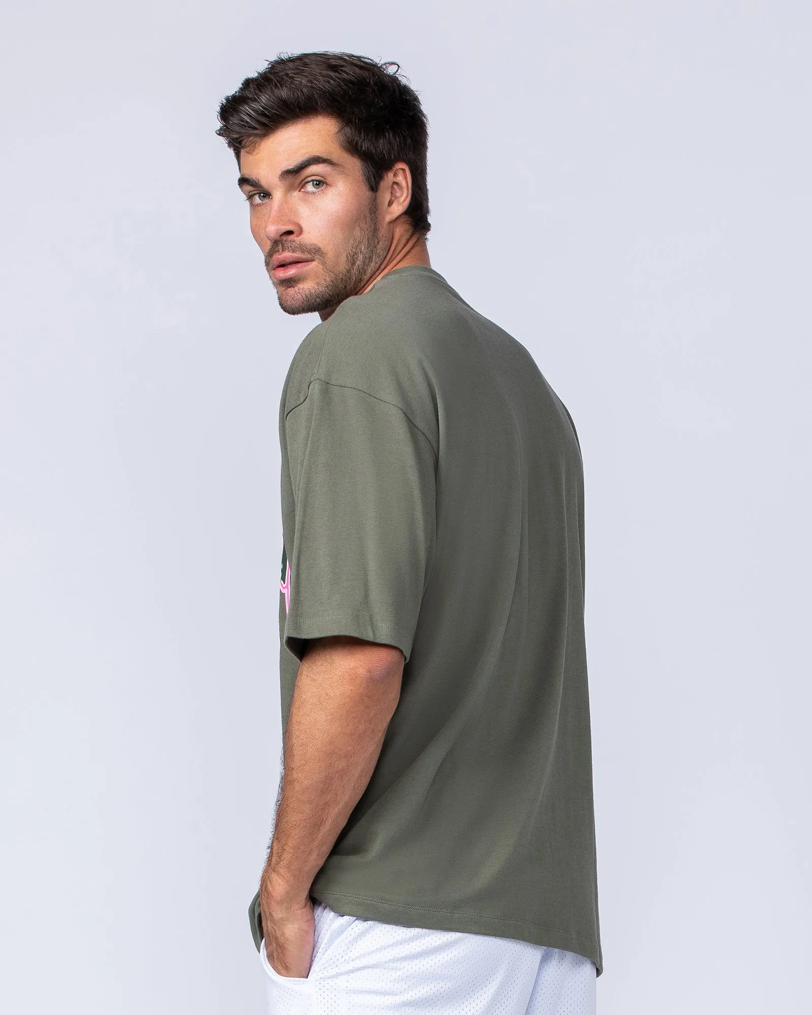 Mens Off-Leash Oversized Tee - Ivy