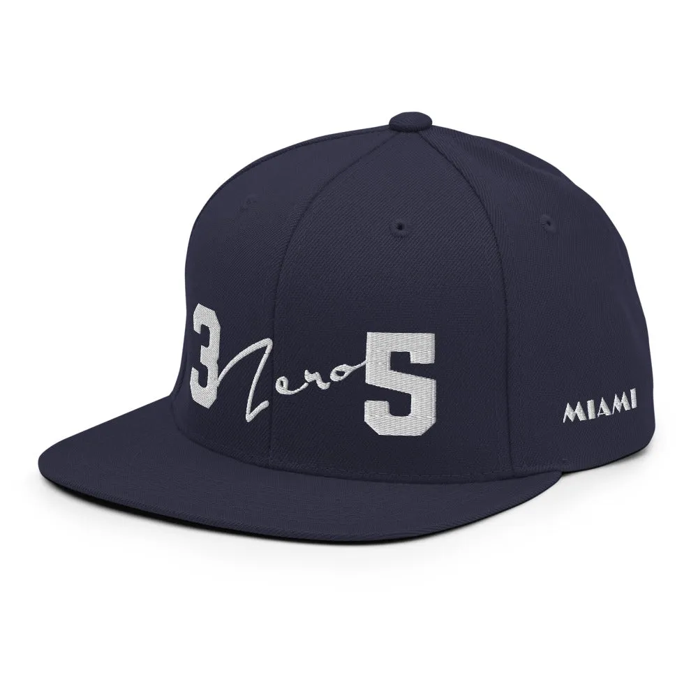 Miami 3 zero 5 Snapback Hat