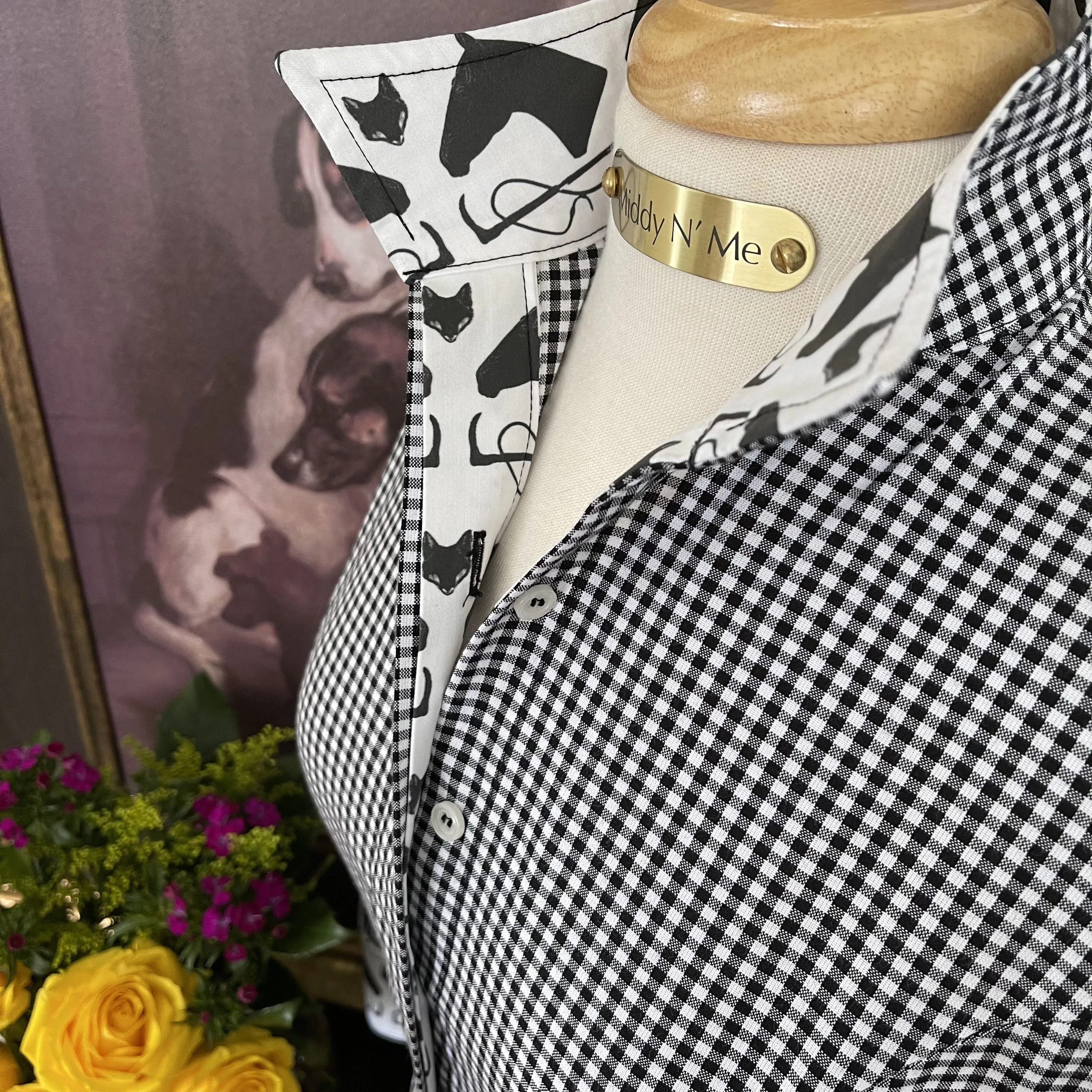 MILLBROOK ON BLACK GINGHAM