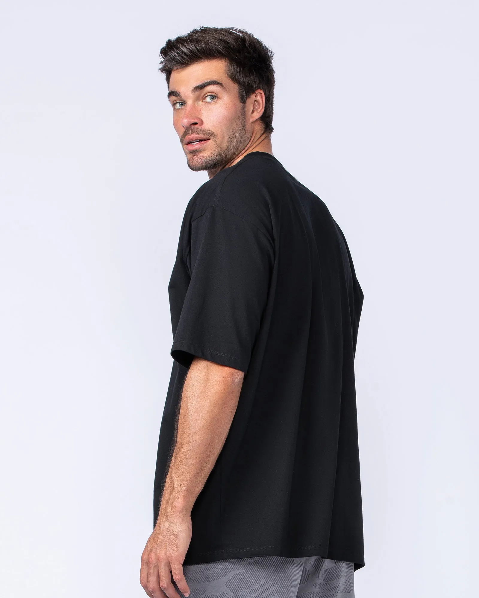 MN Varsity Oversized Tee - Black
