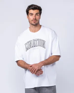 MN Varsity Oversized Tee - White