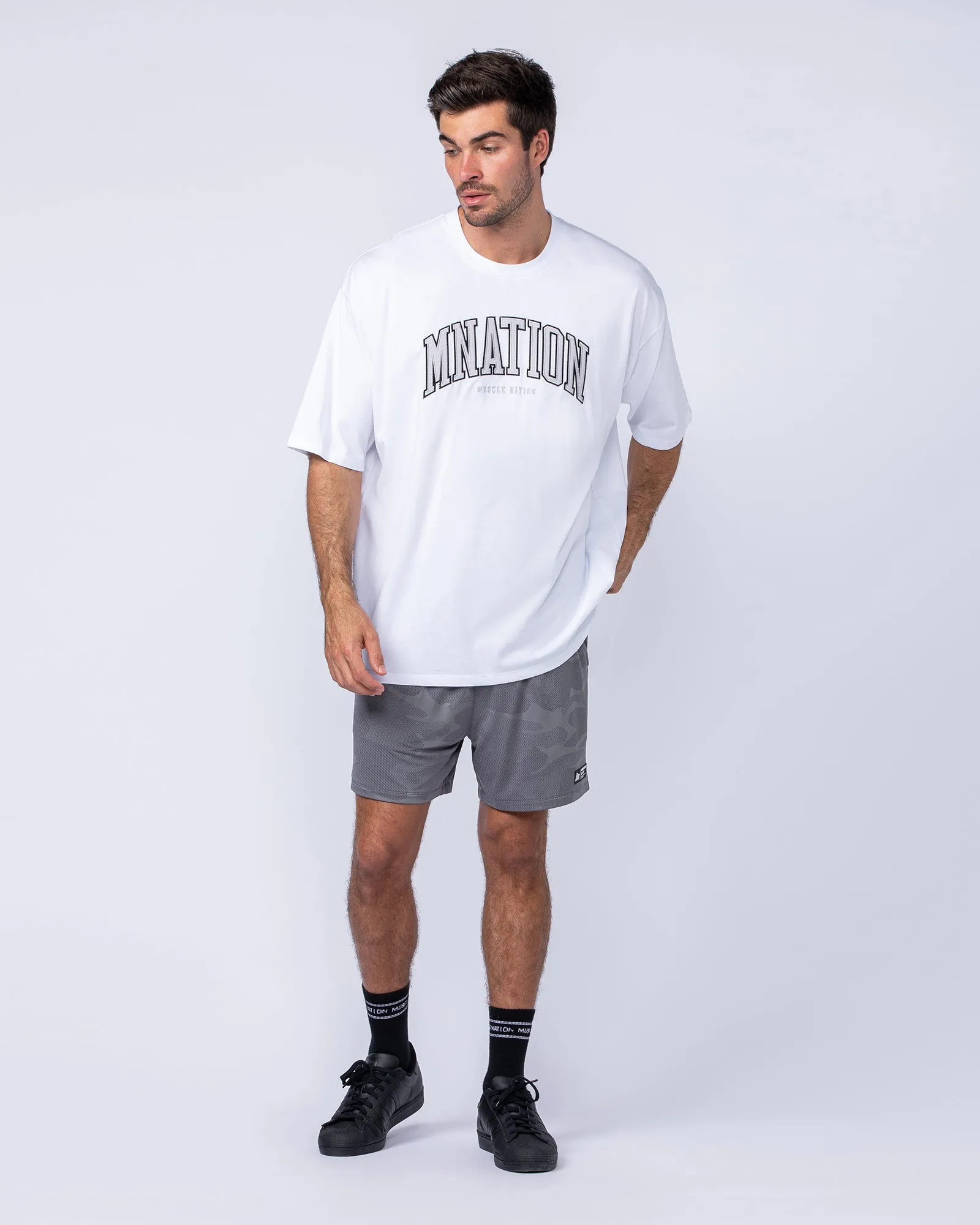 MN Varsity Oversized Tee - White