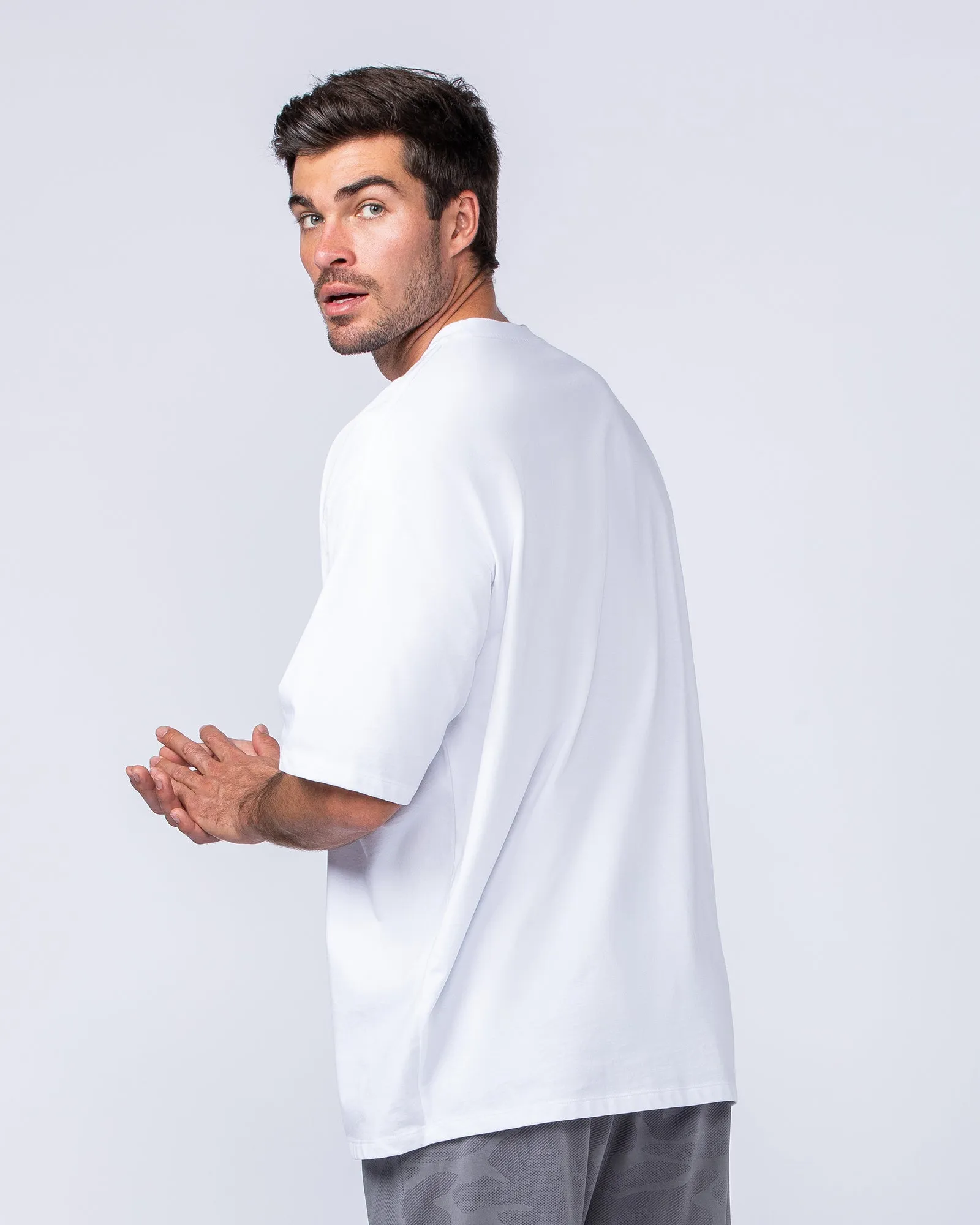 MN Varsity Oversized Tee - White