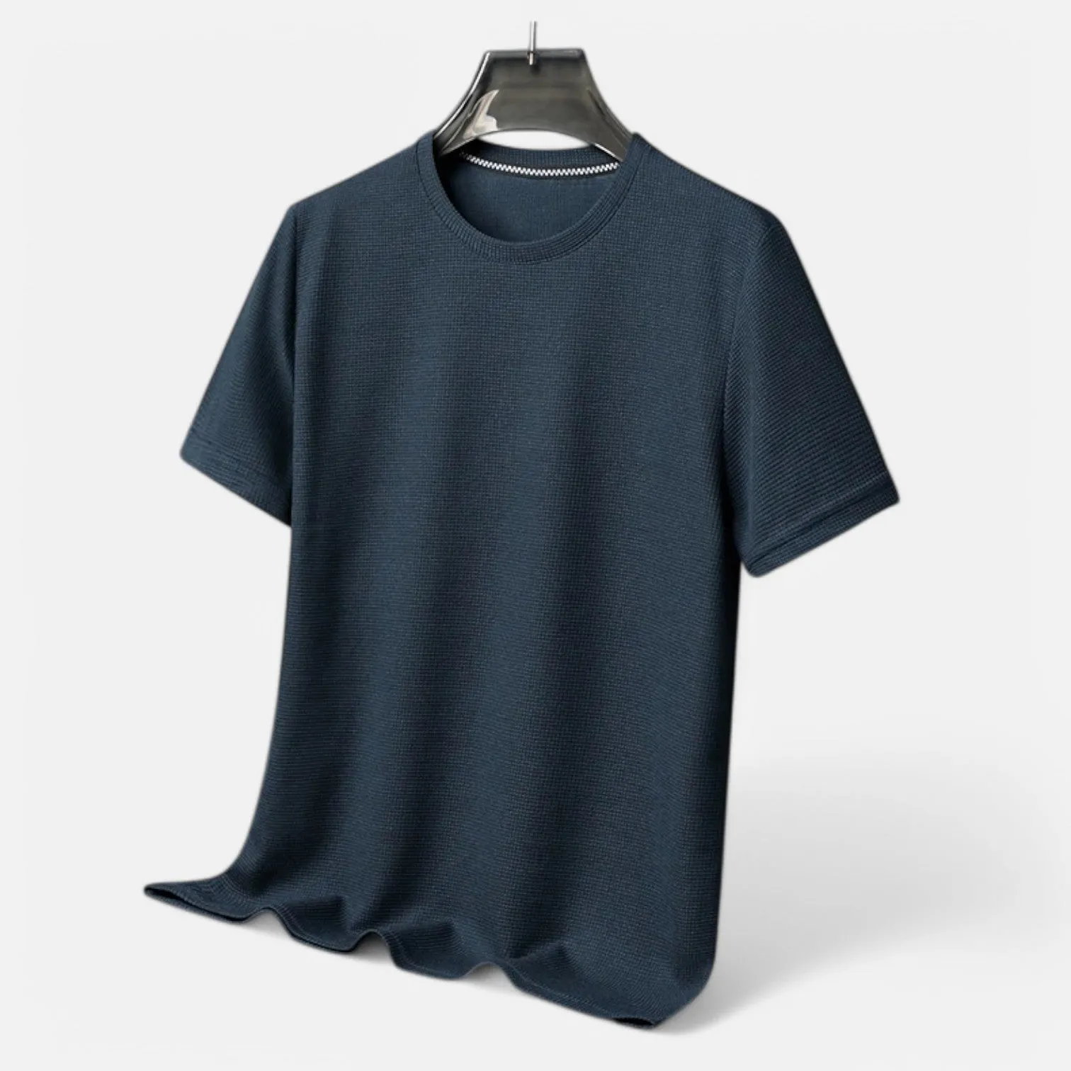 Monacogents | Men's Summer Waffle T-Shirt – Breathable, Short Sleeve, Casual Fit