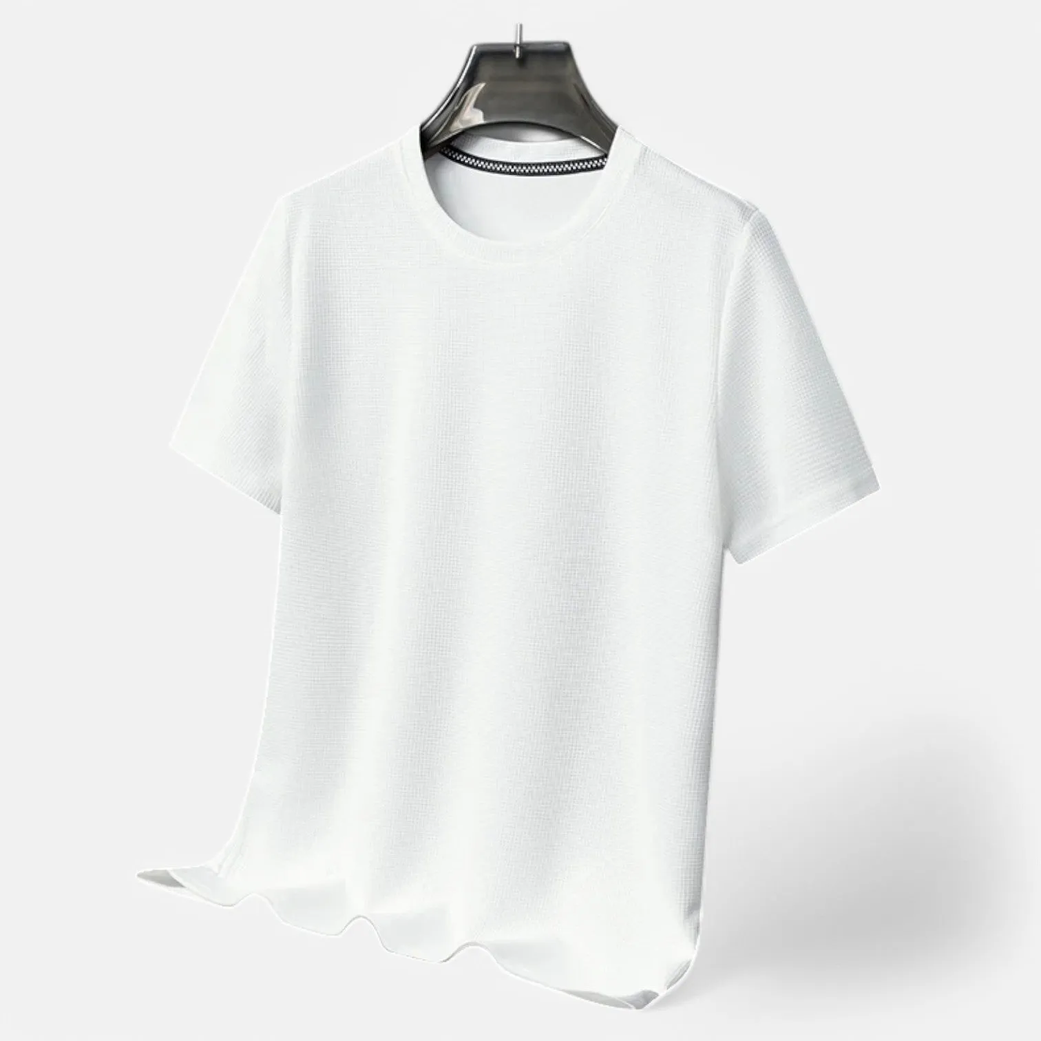 Monacogents | Men's Summer Waffle T-Shirt – Breathable, Short Sleeve, Casual Fit