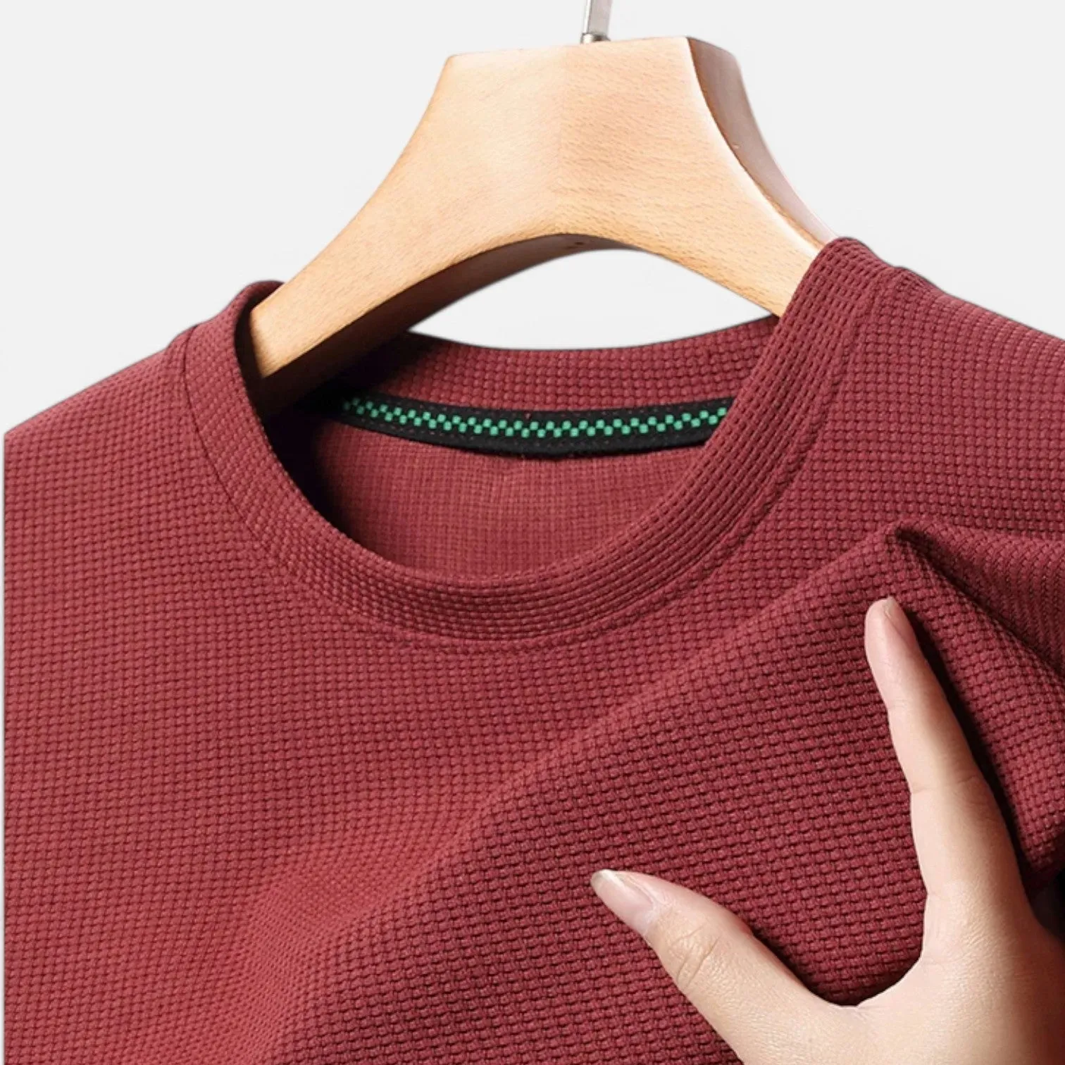 Monacogents | Men's Summer Waffle T-Shirt – Breathable, Short Sleeve, Casual Fit