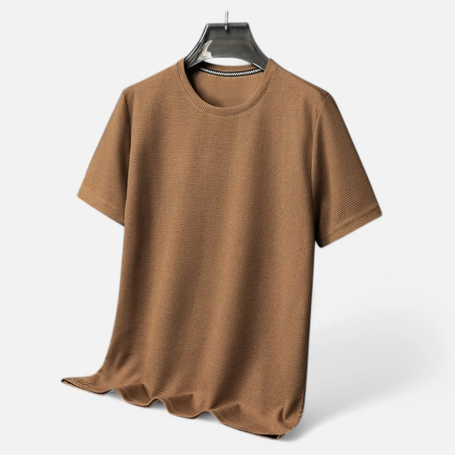 Monacogents | Men's Summer Waffle T-Shirt – Breathable, Short Sleeve, Casual Fit