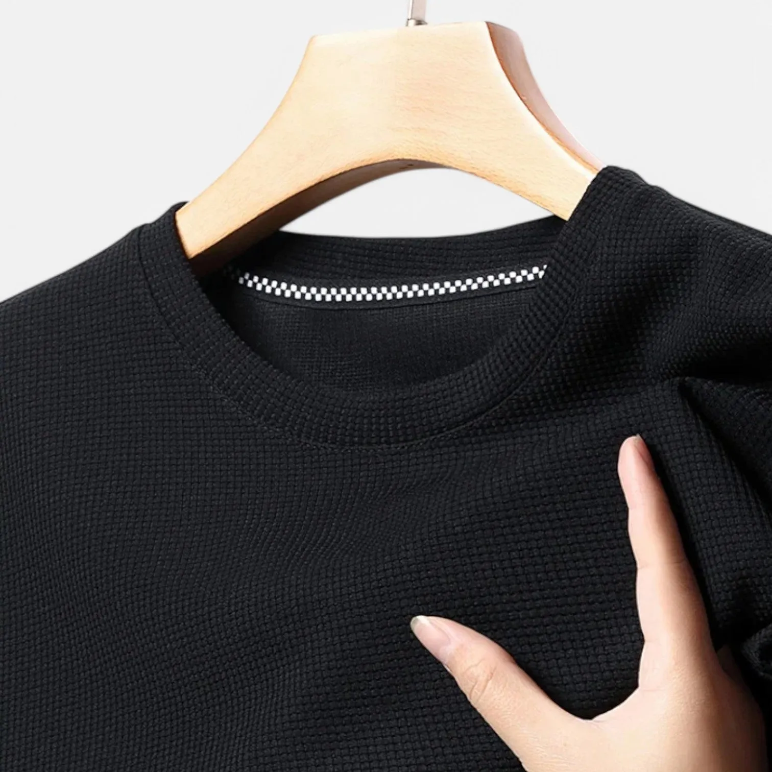Monacogents | Men's Summer Waffle T-Shirt – Breathable, Short Sleeve, Casual Fit