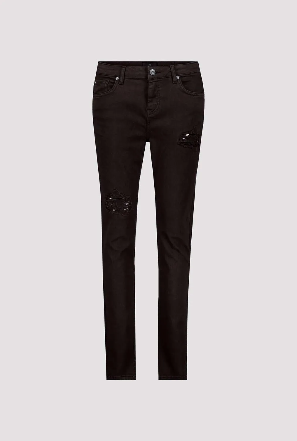 Monari Destroyed Jeans with Sequins 808301