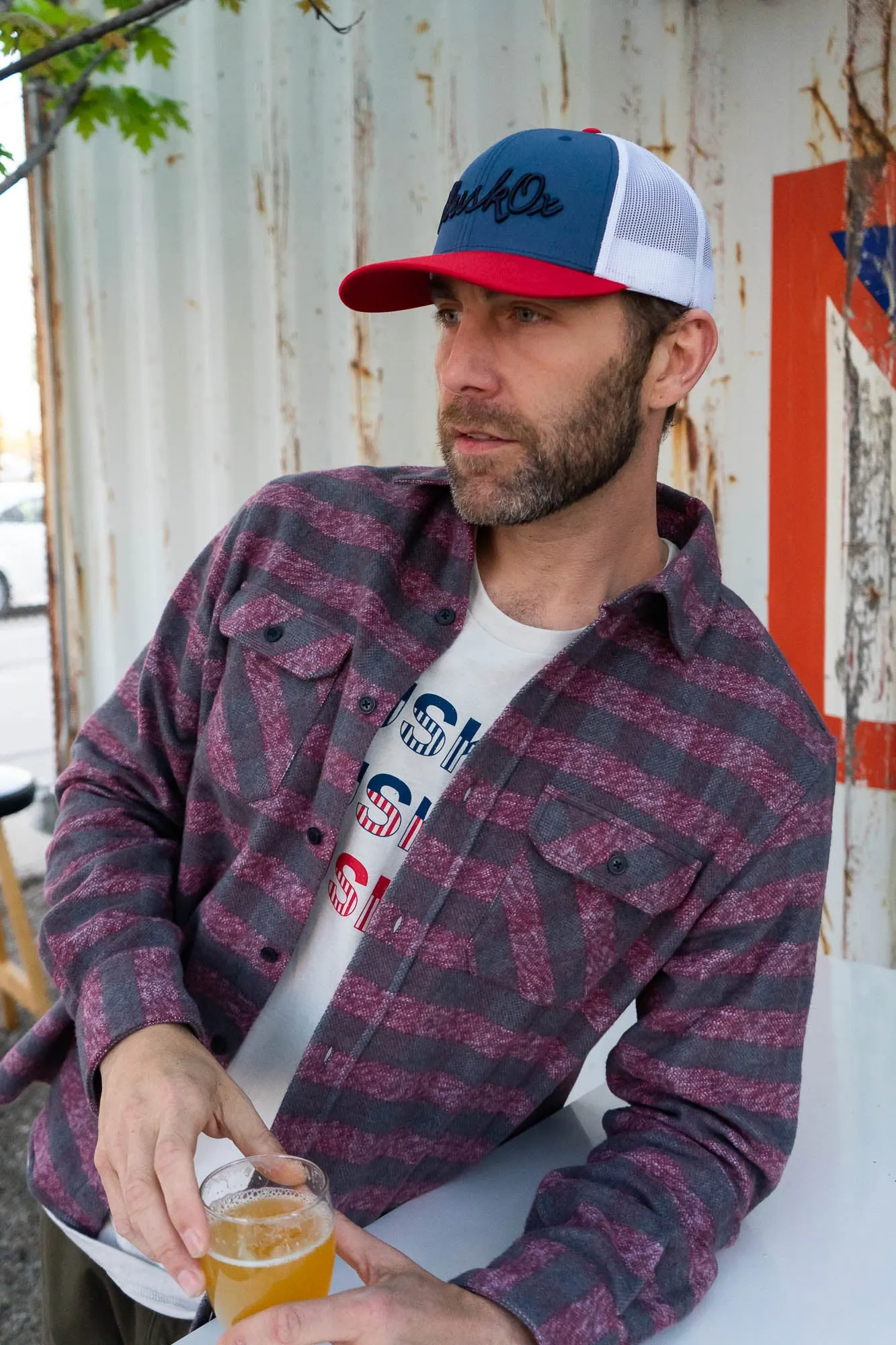 MuskOx Embroidered Trucker Hat