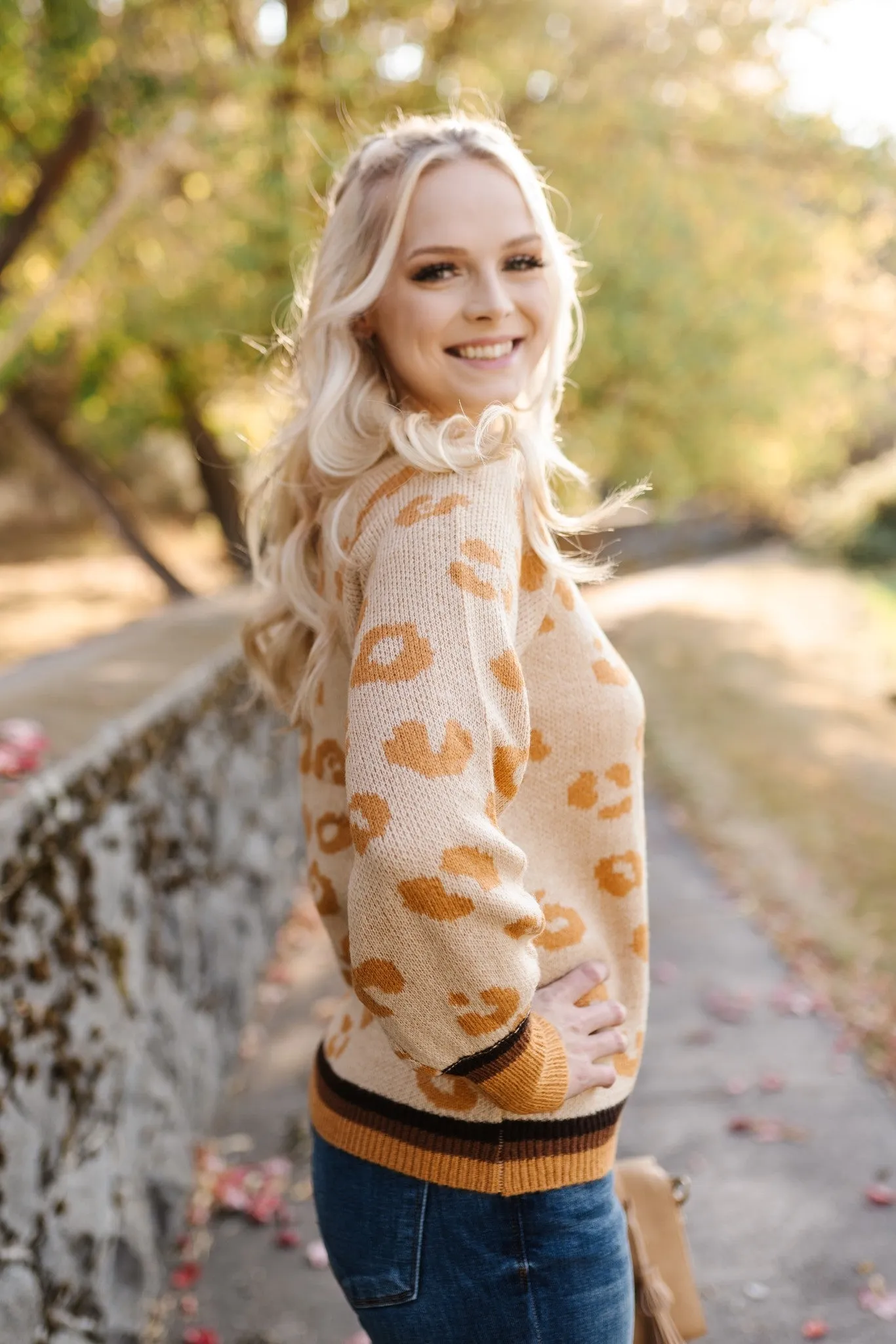 Mustard For Days Leopard Sweater