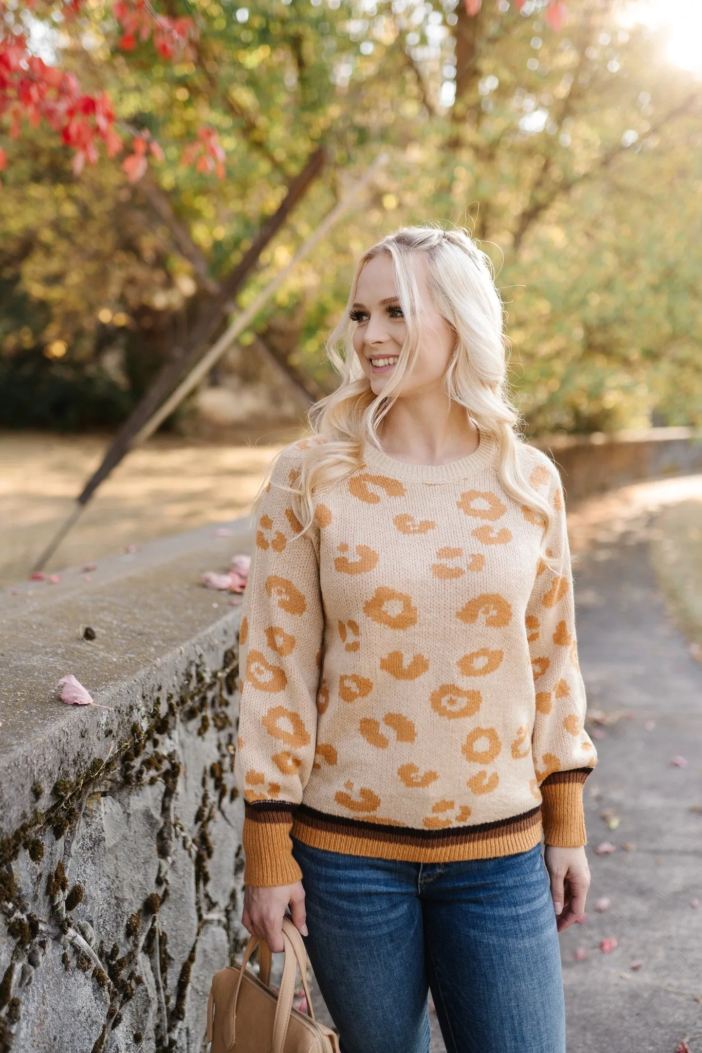 Mustard For Days Leopard Sweater