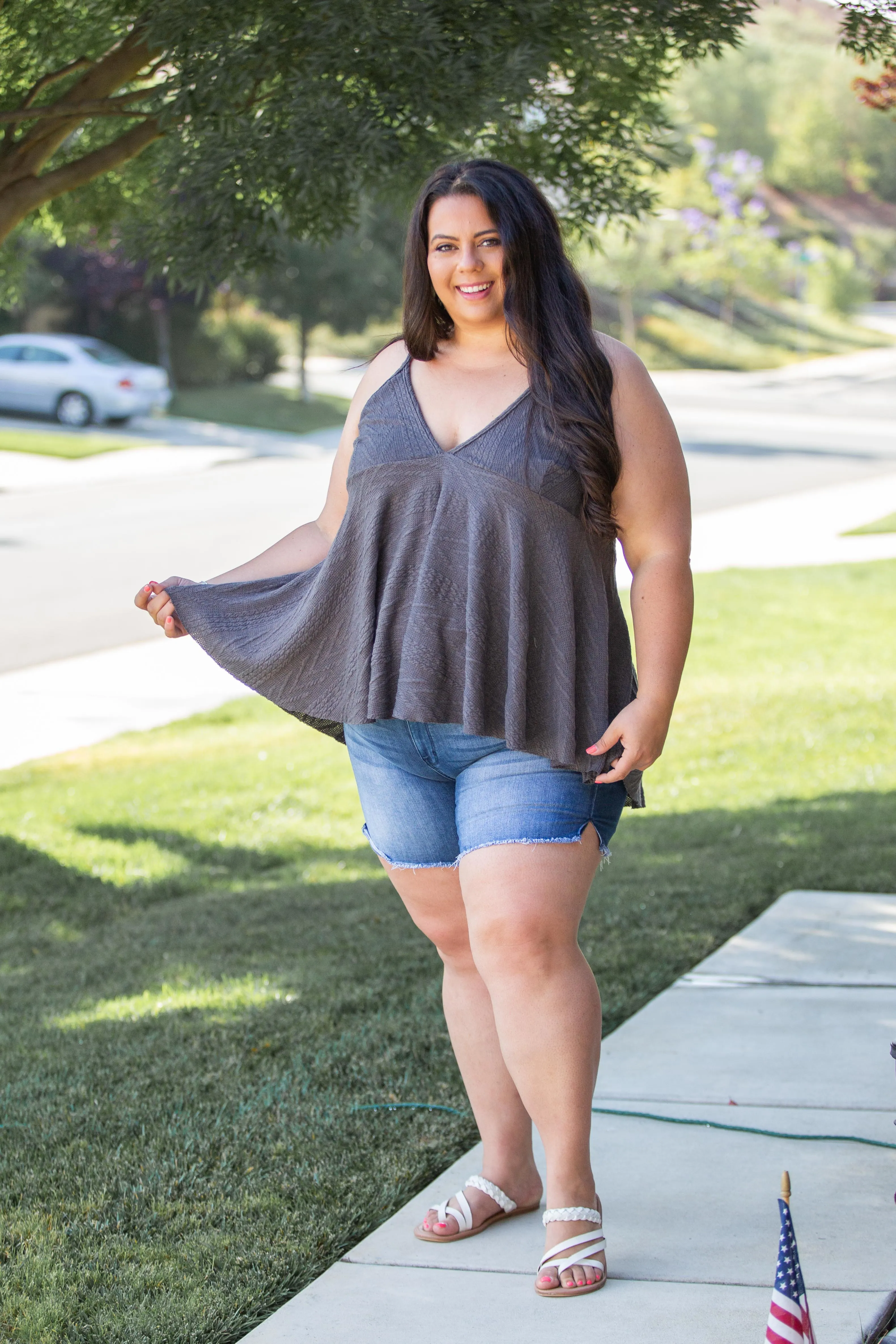 My Charcoal Empire Sweater Tank