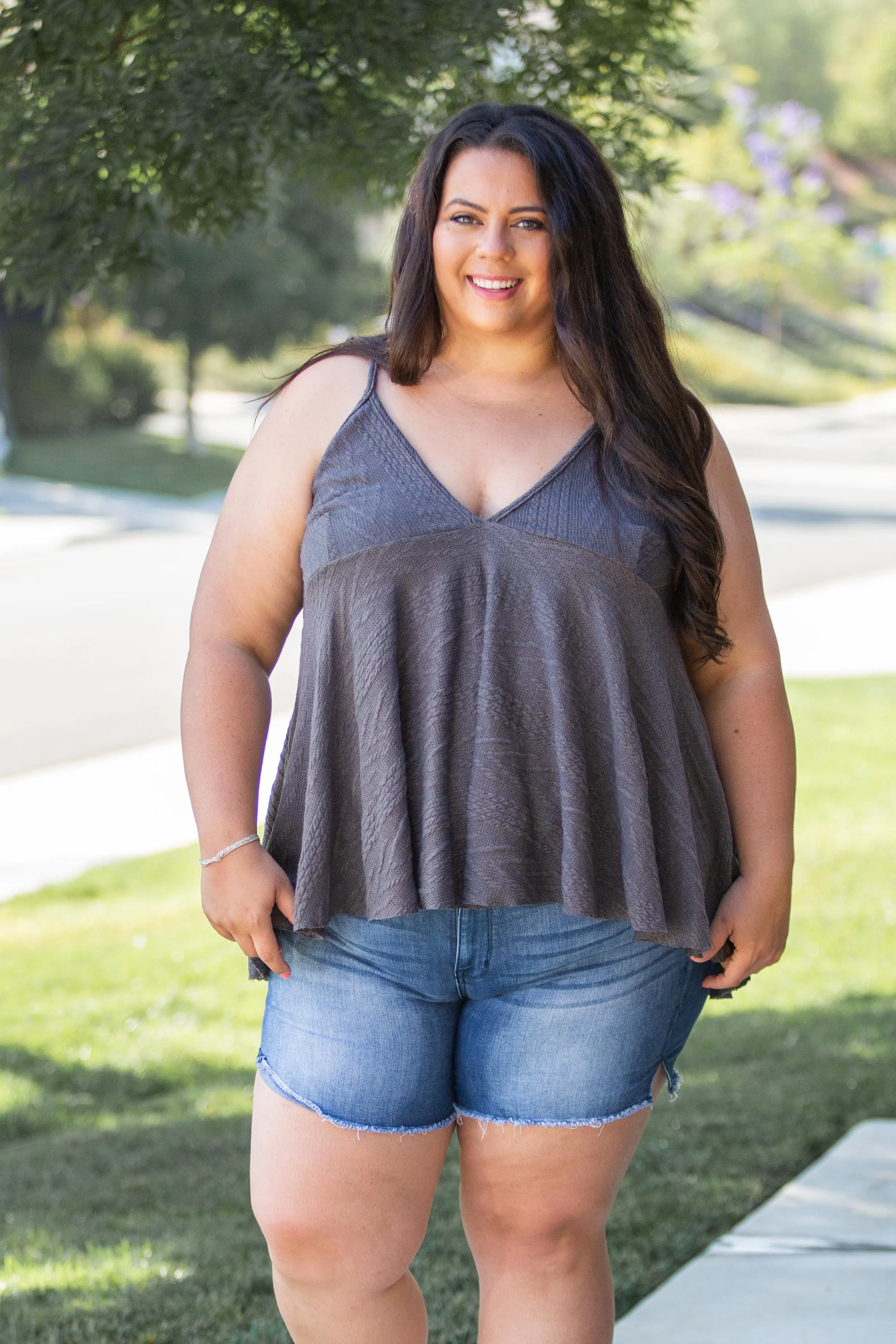 My Charcoal Empire Sweater Tank