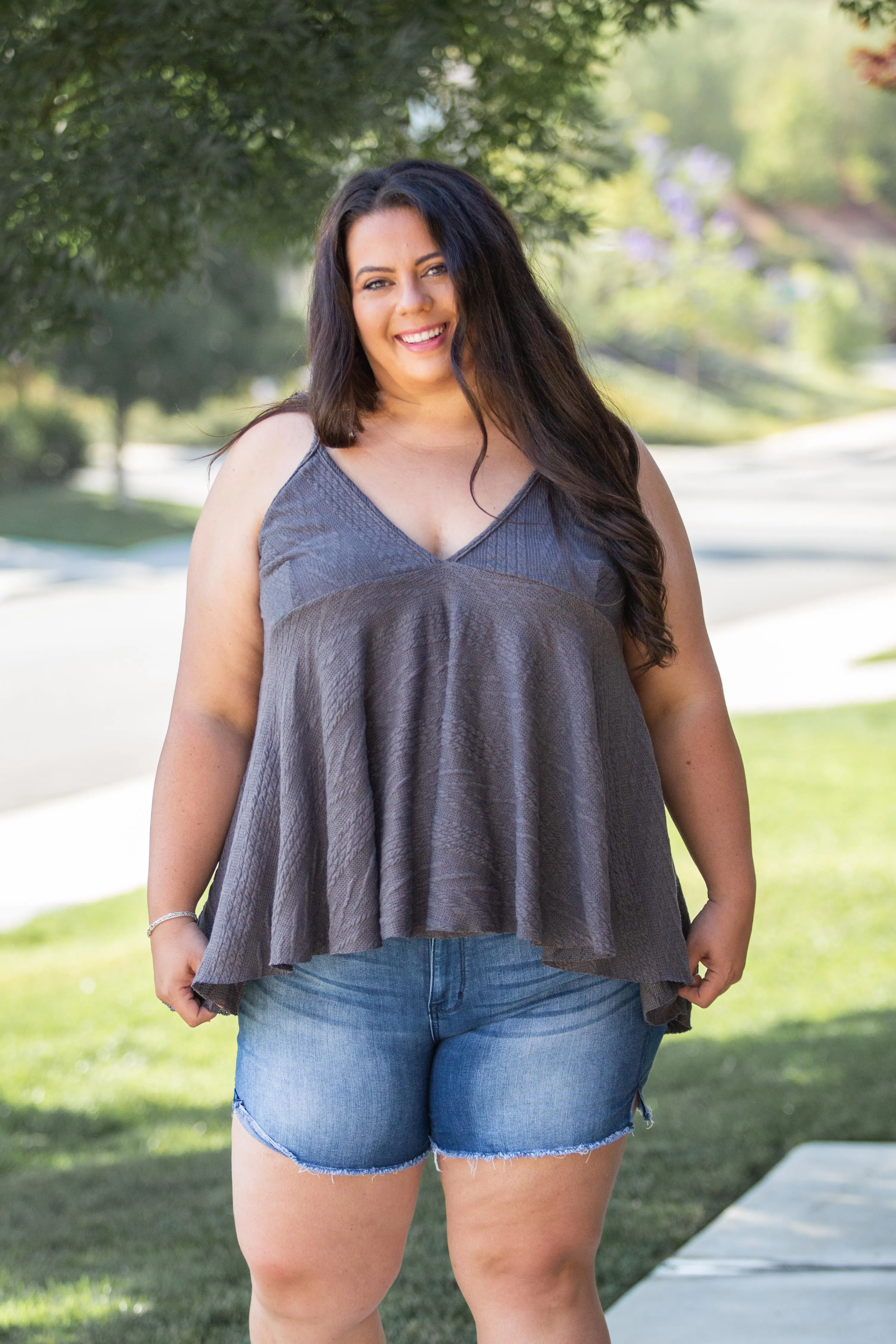 My Charcoal Empire Sweater Tank