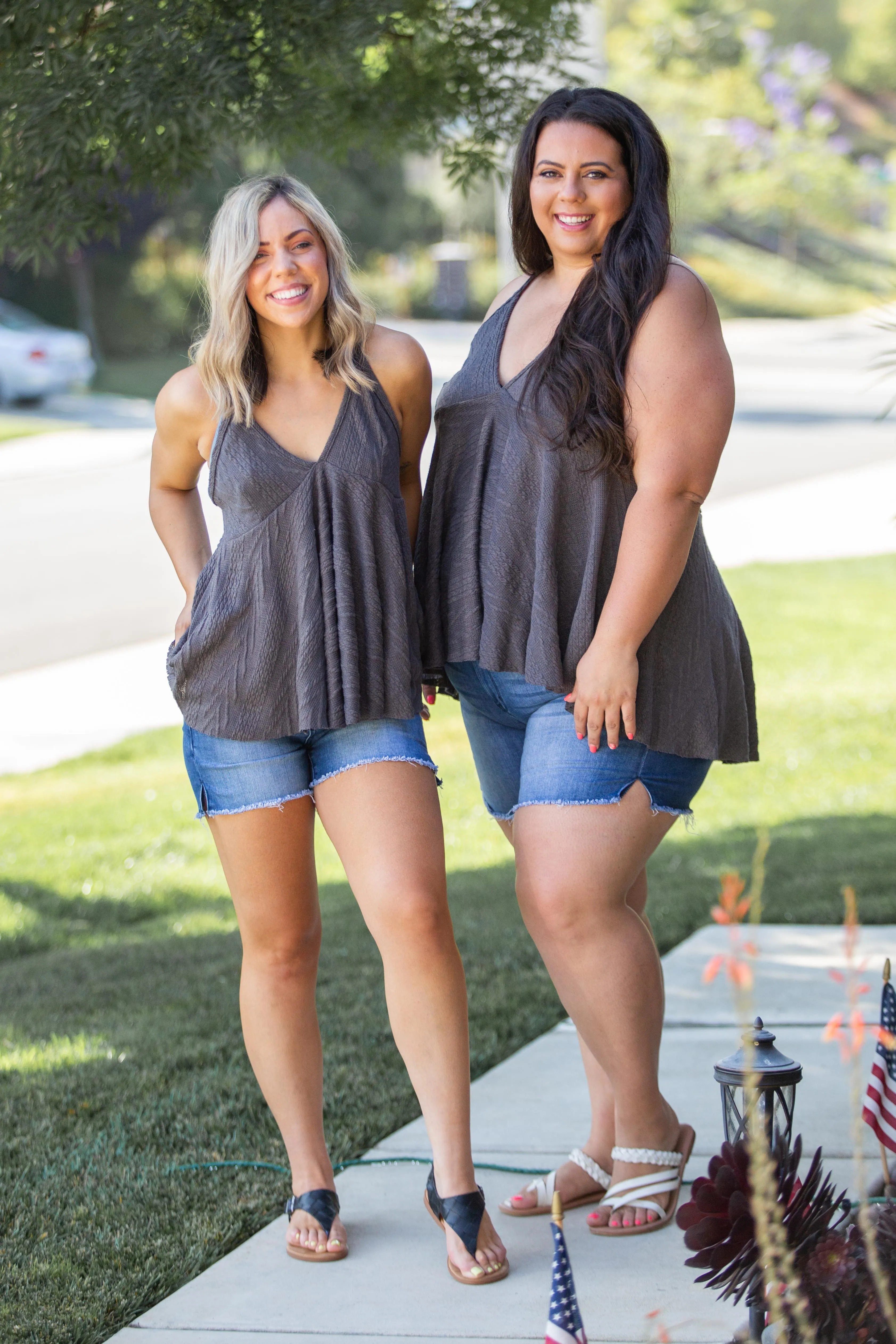 My Charcoal Empire Sweater Tank