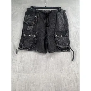 New Free People Moon Bay Parachute Shorts Size Medium Black
