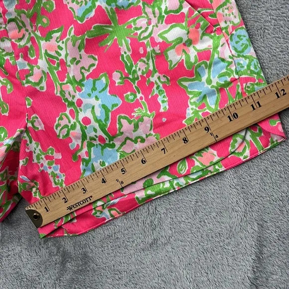 NEW Lilly Pulitzer 4 100% Cotton Pink Floral Women's Shorts