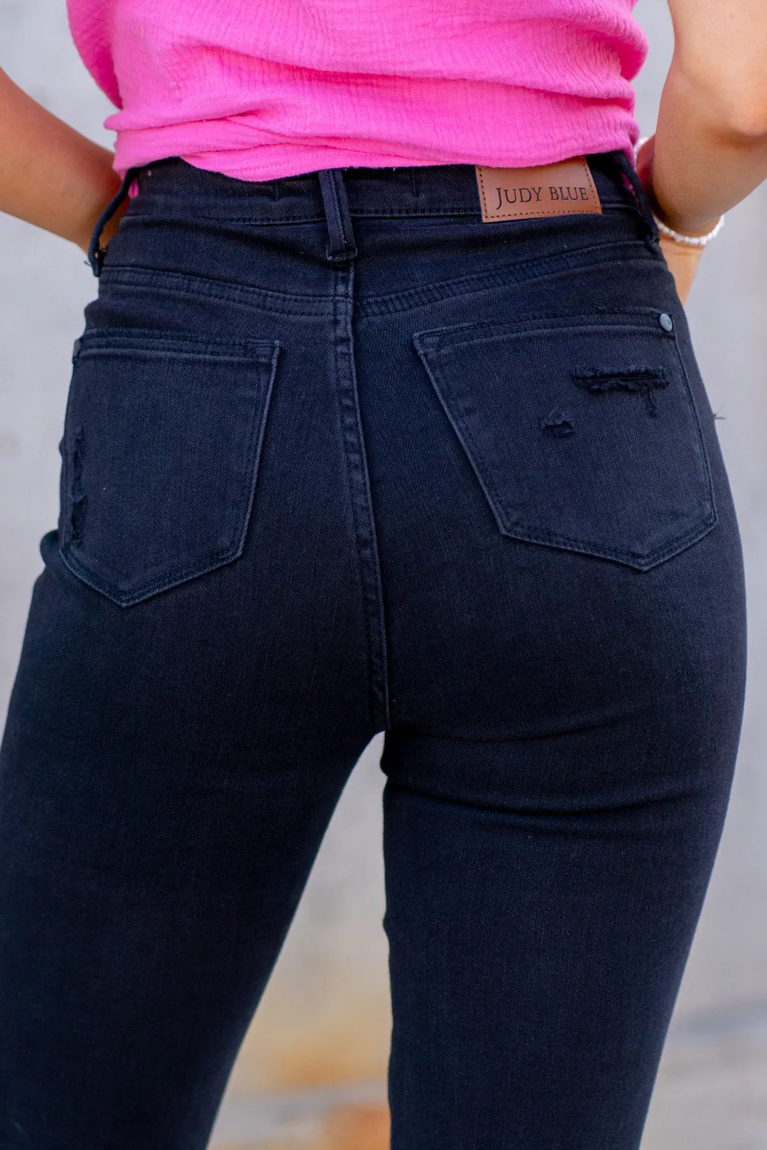 Night Out High Waist Distressed Flare Regular & Plus Sizes