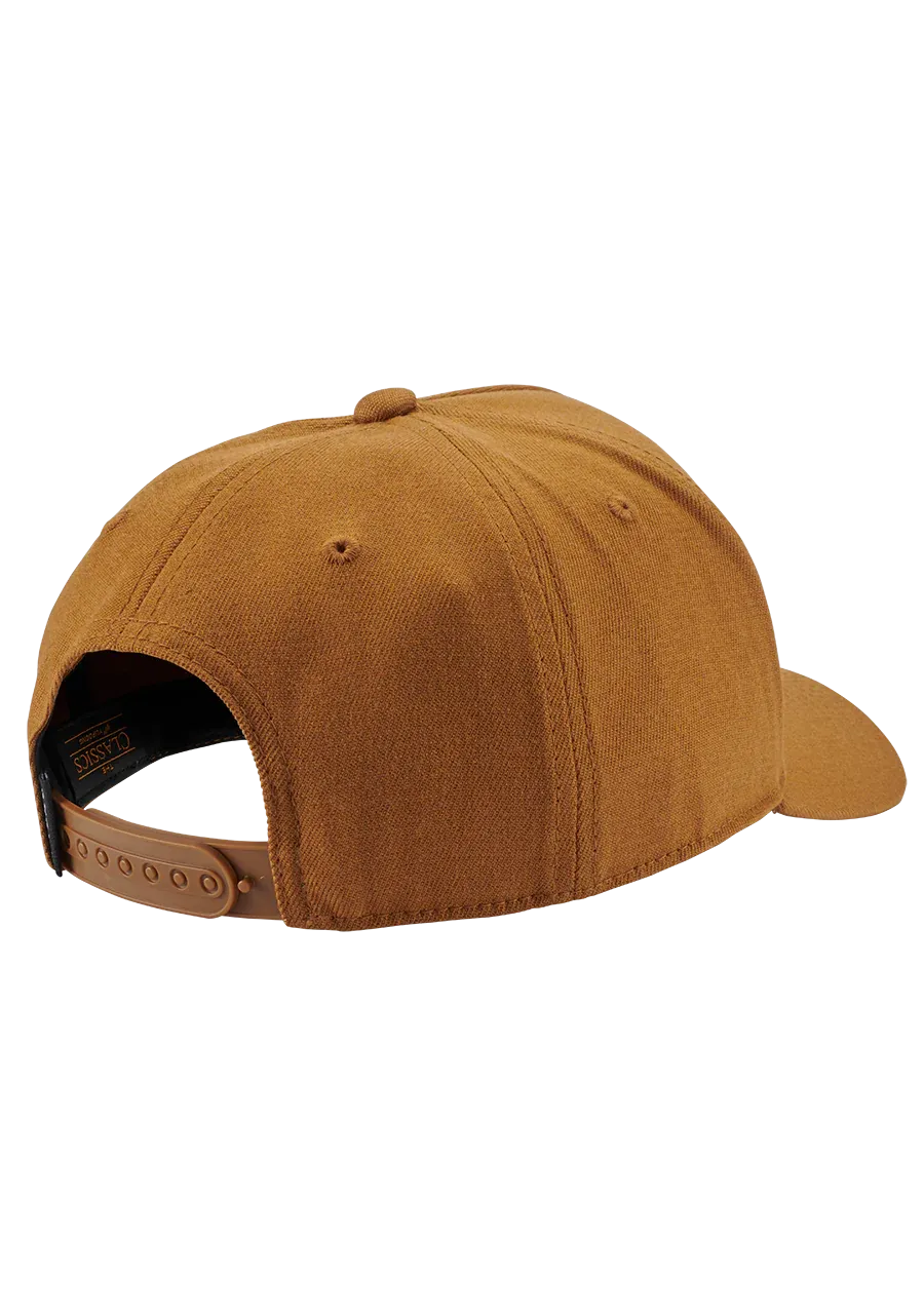 Nixon Deep Down Athletic Snapback Hat - Brown / Black