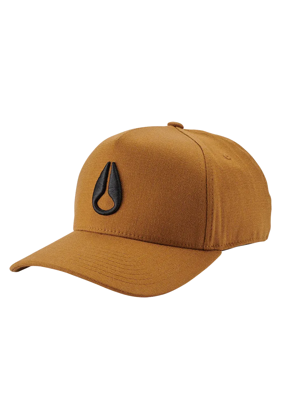 Nixon Deep Down Athletic Snapback Hat - Brown / Black