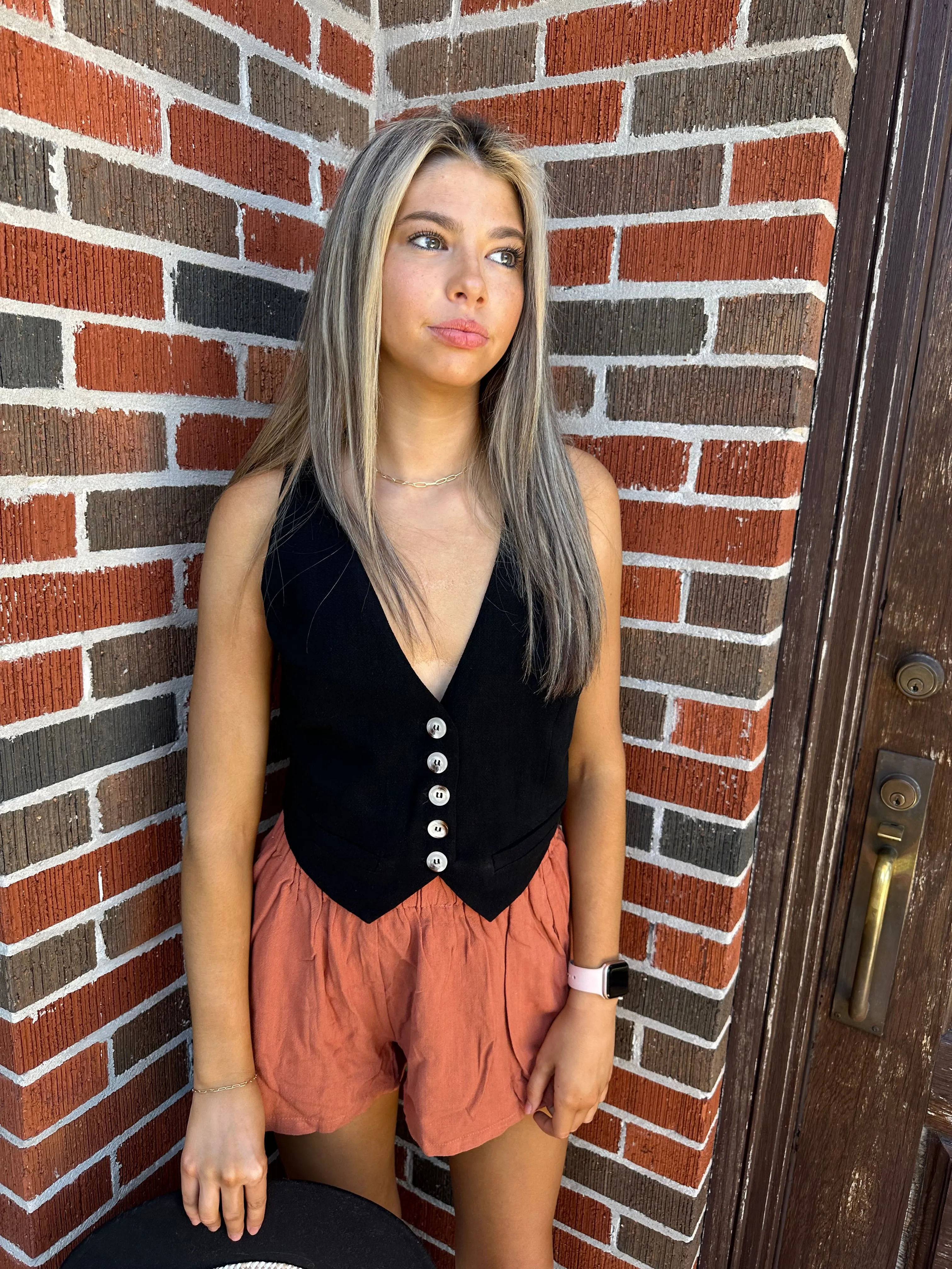 No Problems Vest: Black