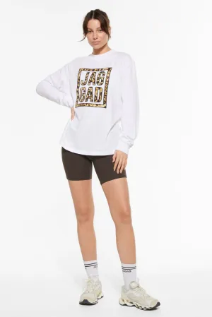 NORMANDY OVERSIZED LONG SLEEVE TEE WHITE
