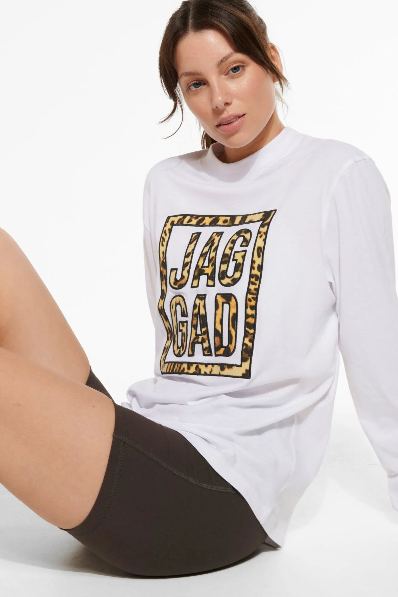 NORMANDY OVERSIZED LONG SLEEVE TEE WHITE
