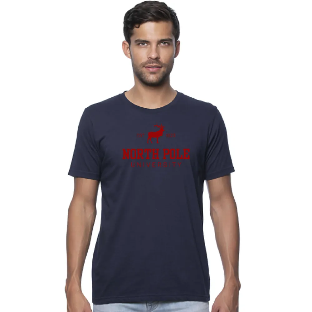 North Pole University Organic Cotton Mens Tee