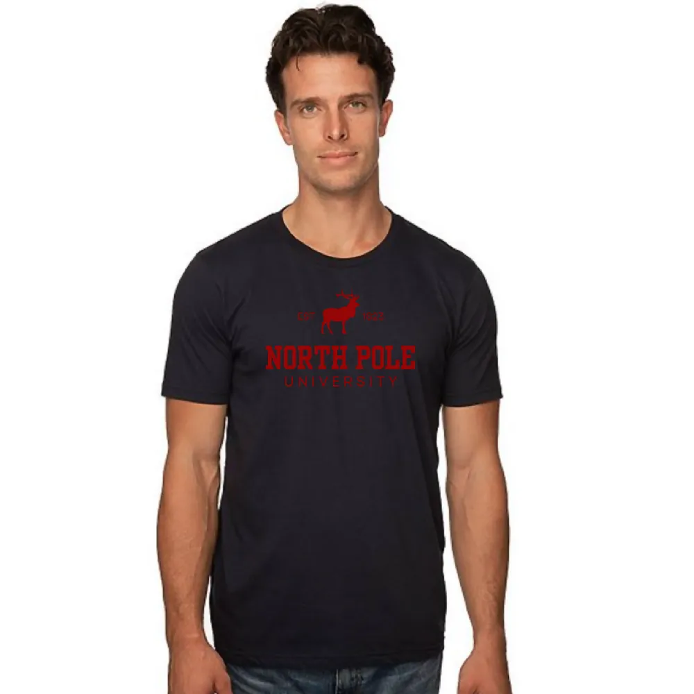North Pole University Organic Cotton Mens Tee