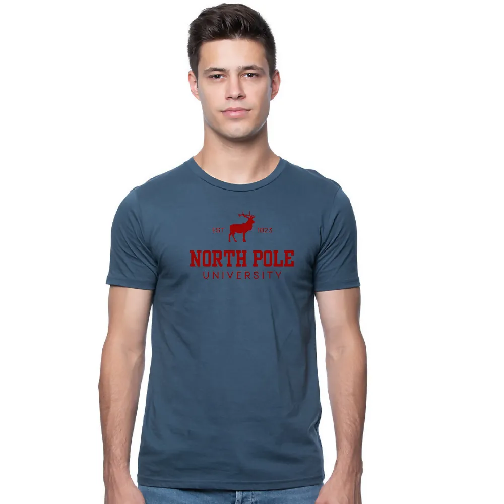 North Pole University Organic Cotton Mens Tee