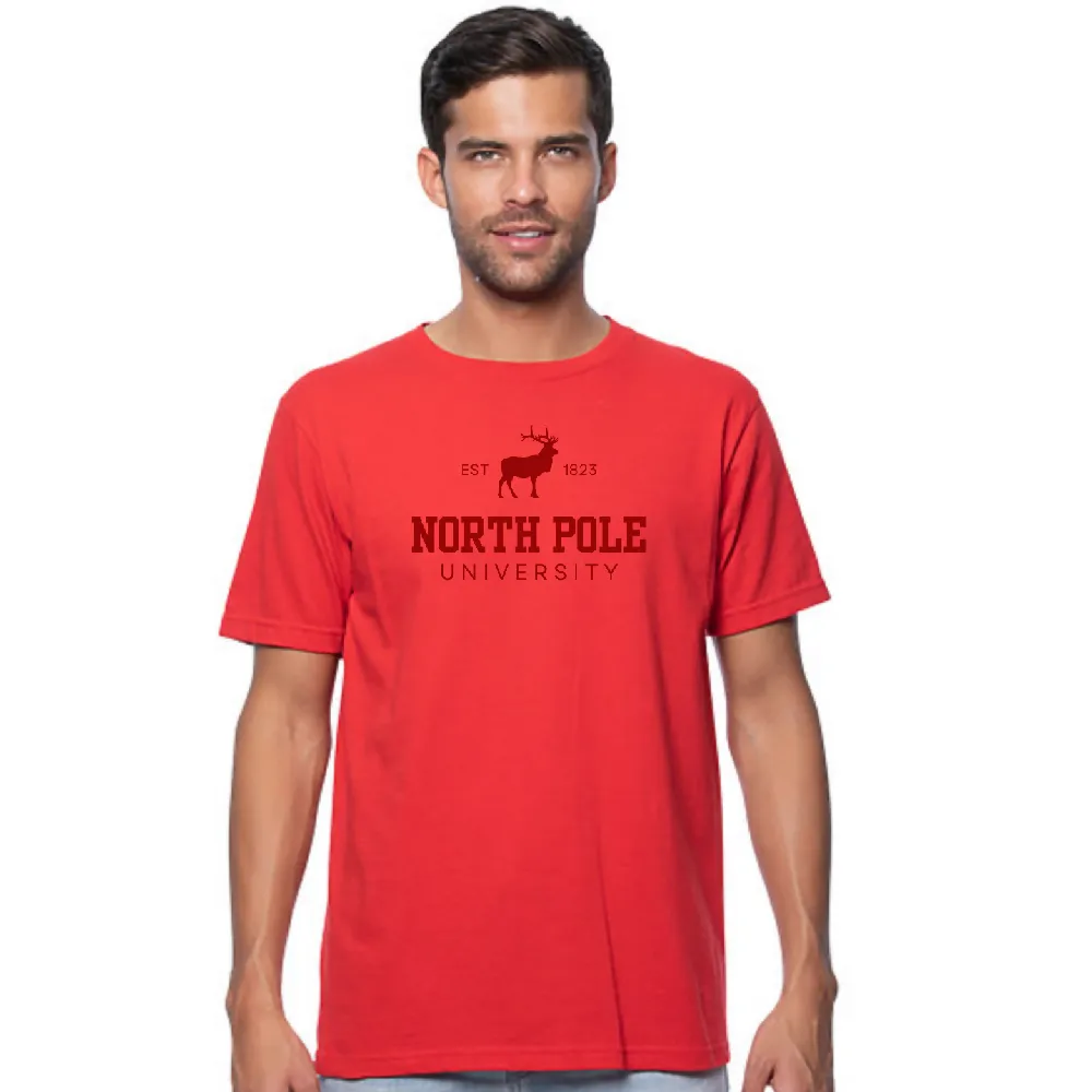 North Pole University Organic Cotton Mens Tee