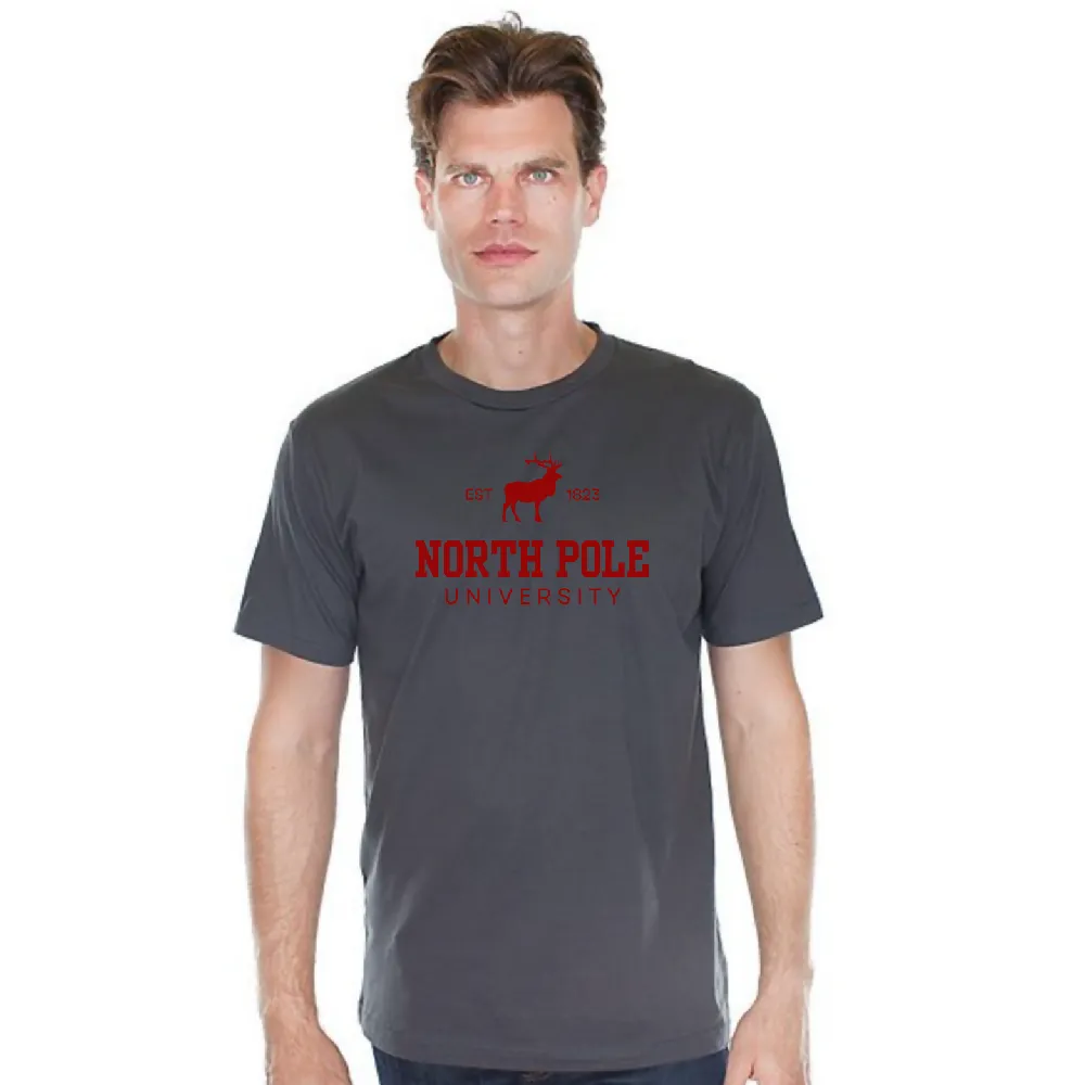 North Pole University Organic Cotton Mens Tee