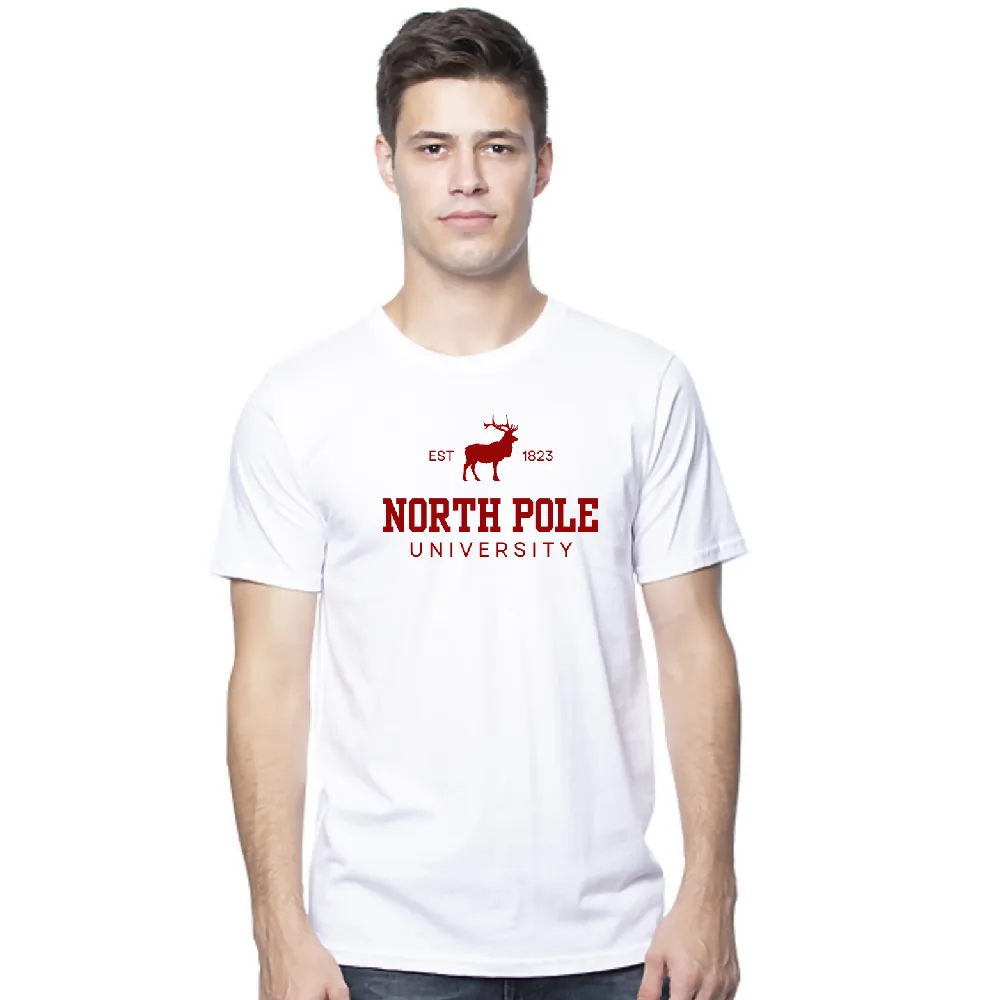 North Pole University Organic Cotton Mens Tee