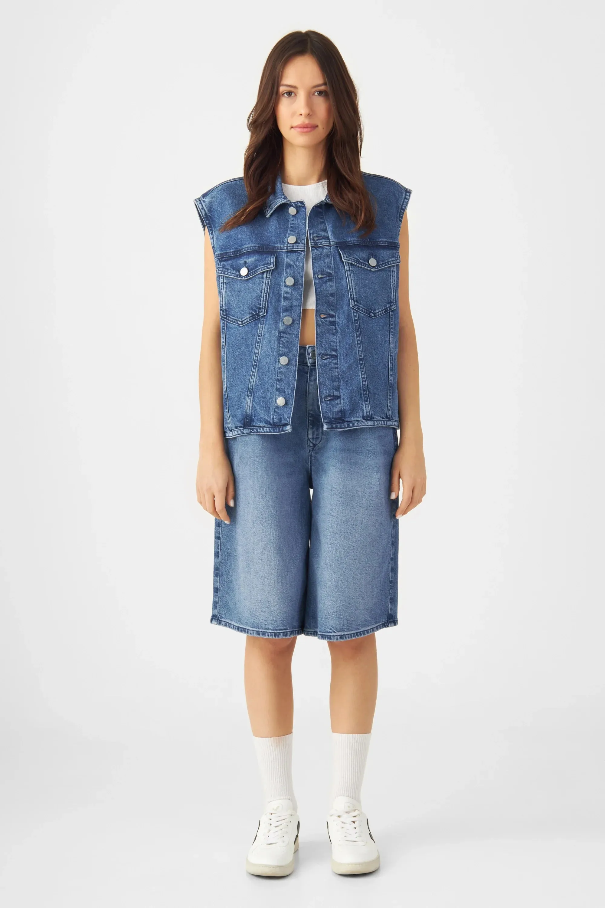 Novi Minimal Stretch Baggy Bermuda Shorts