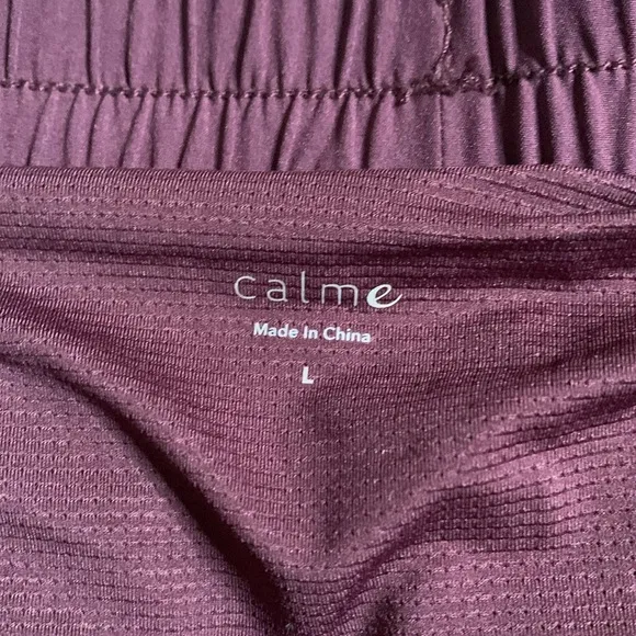 NWOT- Johnny was- Calme- Running Shorts- Choc Cranberry- Lrg- Lined &amp; Drawstring