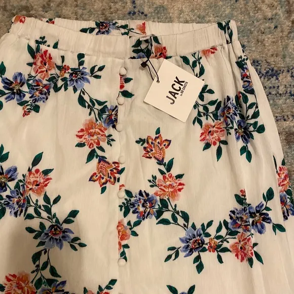 NWT Jack by BB Dakota In Full Bloom high low skirt