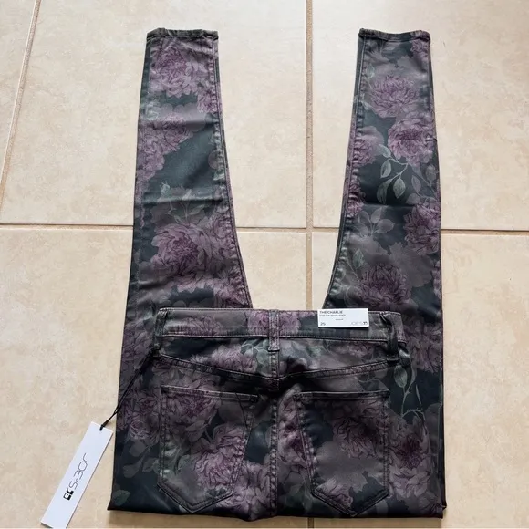 NWT Joe’s Jeans The Charlie High Rise Skinny Ankle Floral Print Jeans - 25
