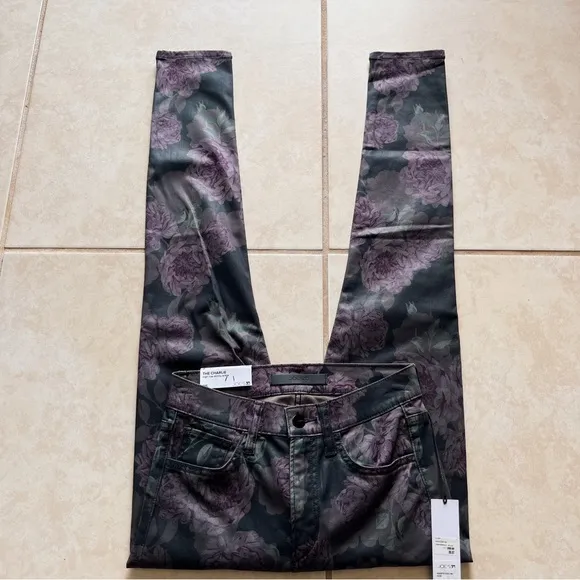 NWT Joe’s Jeans The Charlie High Rise Skinny Ankle Floral Print Jeans - 25