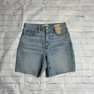 NWT Madewell High-rise Mid-length denim shorts size 27